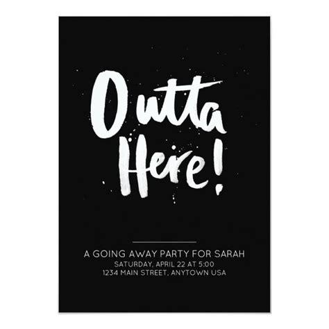 Celebrate Your Move With An Edgy Going Away Party Invitation Features