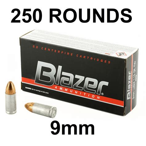 Cci Blazer Aluminum Case 9mm 115gr Ammo 250 Rounds 702 Labs