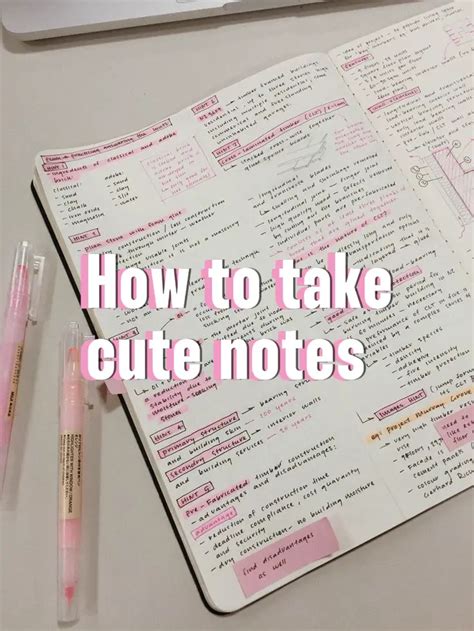 How To Take Cute Notes Gallery Posted By I R I S Lemon8