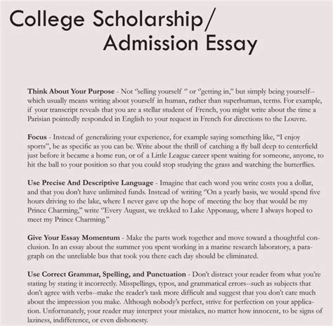8 Samples Of College Application Essay Format And Writing Tips