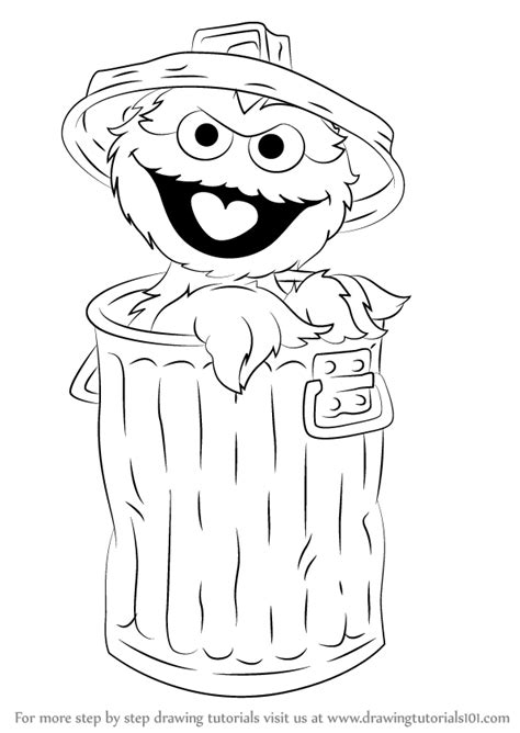 Sesame street oscar the grouch clipart. Learn How to Draw Oscar the Grouch from Sesame Street ...