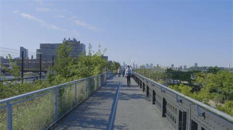 The High Line A Elevated Linear Park In New York Stock Footage Video