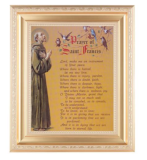 Prayer Of Saint Francisst Francis 8 X 10 Art Etsy