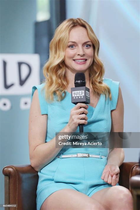 Actress Heather Graham Visits Build To Discuss Her Show Law And Order Nachrichtenfoto Getty