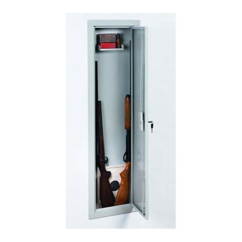 Fit in between the wall studs.very secure! Stack-On IWC-55 Full-Length In-Wall Gun/Storage Cabinet ...