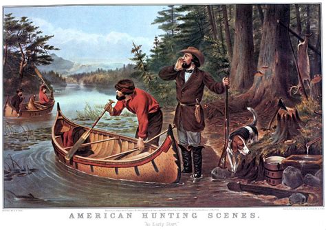 1860s American Hunting Scenes An Early Painting By Vintage Images Pixels