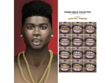 Kosmo Grillz Collection The Sims 4 Download Simsdomination Sims 4