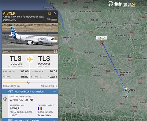 Flightradar24 On Twitter Follow The Airbus A321xlr On An Extra Long