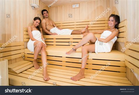 Group People Doing Sauna Bath Steam Stock Photo Shutterstock