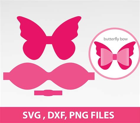 Butterfly Bow Svg Bow Svg Scalloped Bow SVG large 3D Bow | Etsy