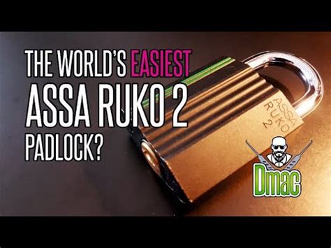 The Worlds Easiest Assa Ruko Padlock Picked And Gutted Youtube