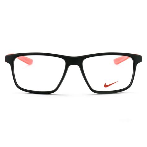 Nike Women S Eyeglasses Ev5002 002 Matte Black Solar Red 51 15 130 Demo Lens