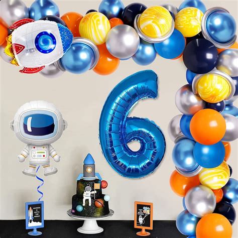 Buy Space 6th Birthday Party Decorations Outer Space Astronaut