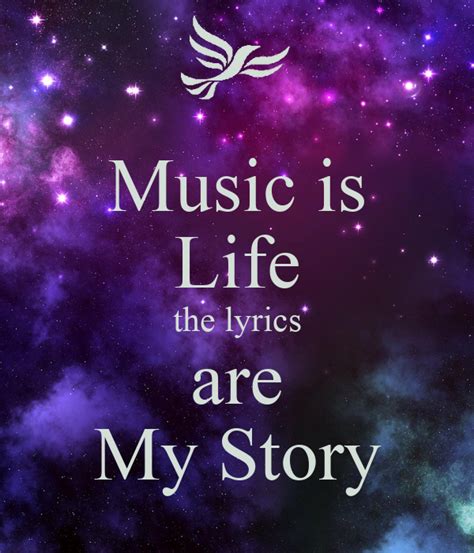 Music Is Life The Lyrics Are My Story Poster Mizz Lady