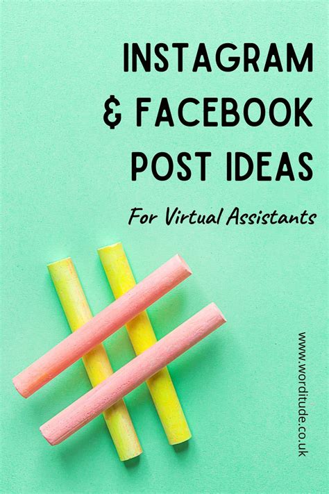 An Instagram And Facebook Post Idea For Virtual Assistants With The