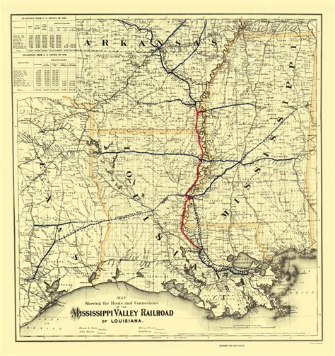 Old Railroad Maps Mississippi Valley Railroad Of Louisiana Latxms