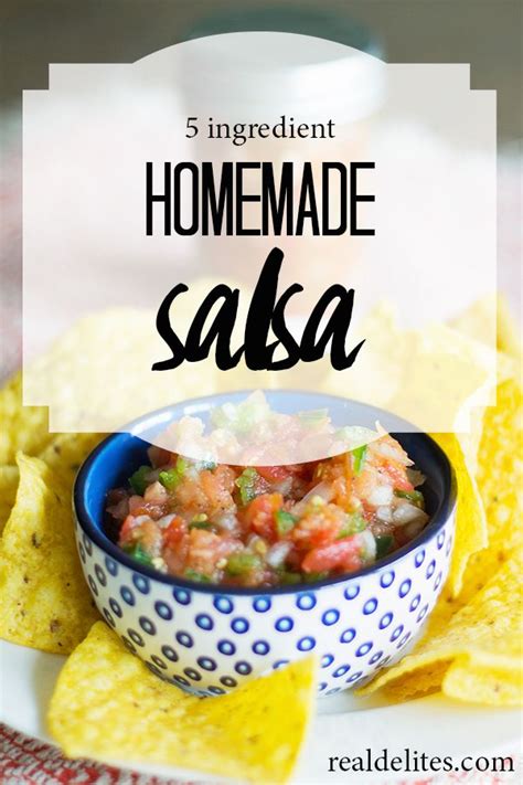 5 Ingredient Homemade Salsa Made With All Real Food Ingredients