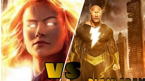 CAPTAIN MARVEL VS BLACK ADAM IN HINDI - YouTube