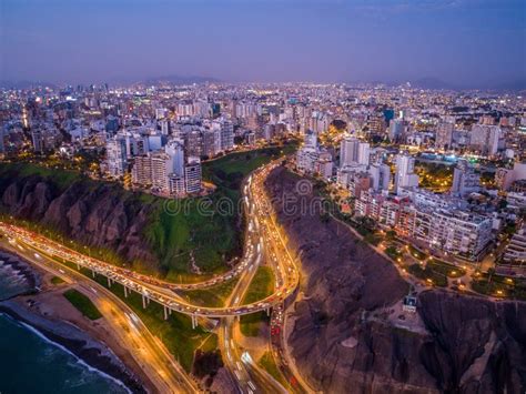 Drone View Of Miraflores In Lima Peru Stock Afbeelding Image Of