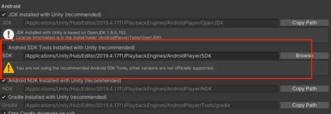 Unity Android Build Errors Compilation