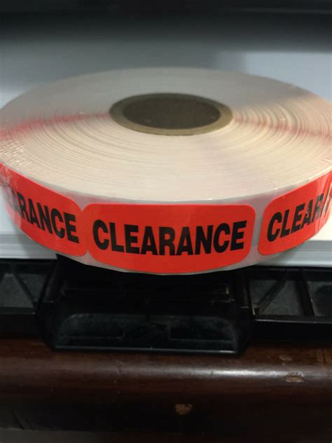 1000 Each Clearance Labels Great Stickers Ebay