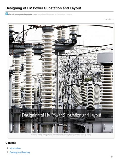 A Comprehensive Guide To Designing High Voltage Power Substations And