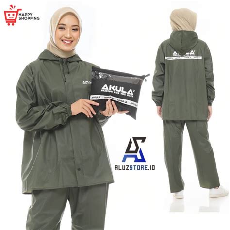 Jual JAS HUJAN, RAINCOAT Pria Wanita Setelan Dewasa BY AKULA ANTI