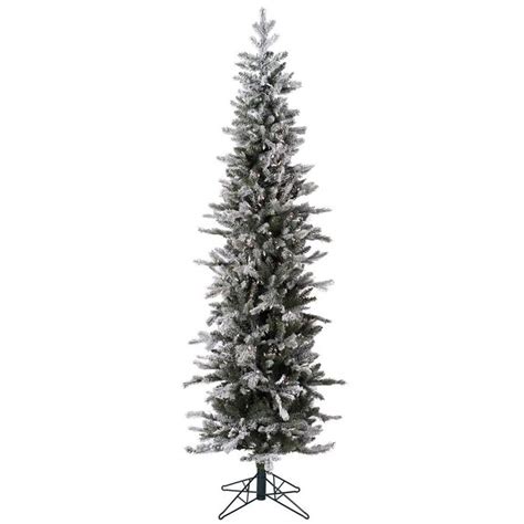 Vickerman 5 Ft Pre Lit Traditional Slim Artificial Christmas Tree With