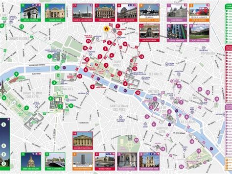 Cartina Di Parigi Con Principali Attrazioni