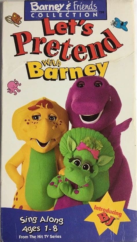 Original Let S Pretend With Barney Friends Movie Vhs Poster The Best Porn Website