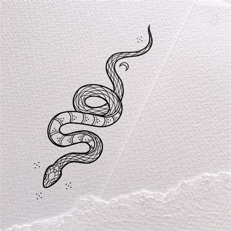 Snake Tattoo Design Drawing Camilla Marino