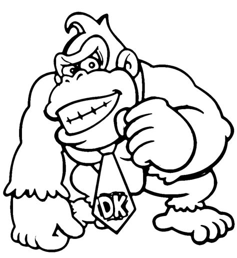 Dibujos De Donkey Kong Para Colorear Dibujos Online