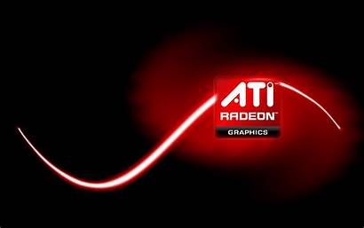 Radeon Ati Wallpapers Amd Dark Background Desktop