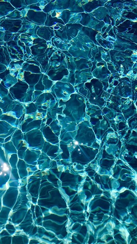 Blue Water Aqua Swimming Pool Pattern Turquoise Aesthetic Iphone