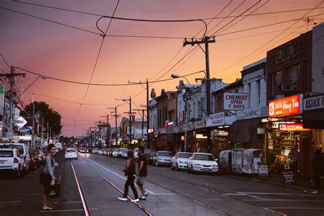 Vic Street Sunset Melbourne Street