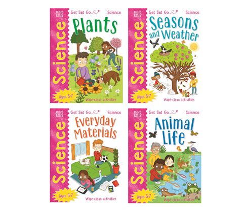 Early Learning Miles Kelly Get Set Go Science 4 Book Collection Set