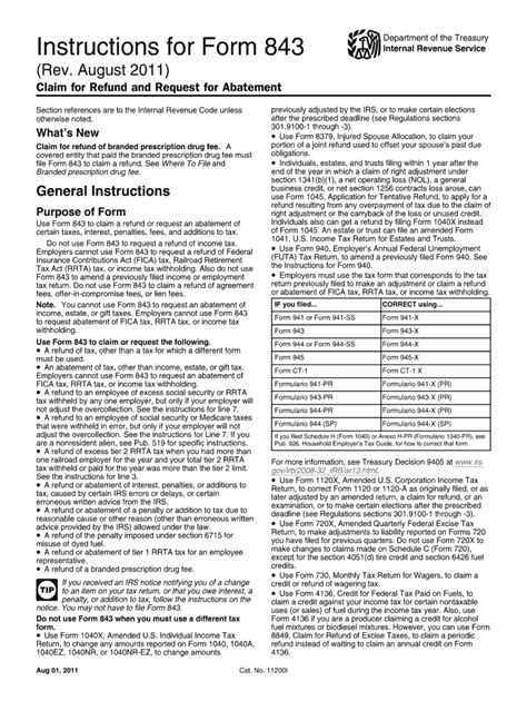 Irs Form 843 Fill Out And Sign Printable Pdf Template Signnow