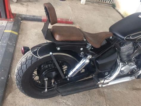 Custom bobber pics and articles. Shadow 750 Kit Paralama Aço Bobber Garupa Sup Placa Banco ...