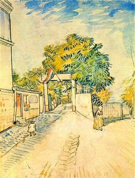 Entrance To The Moulin De La Galette 1887 Vincent Van Gogh