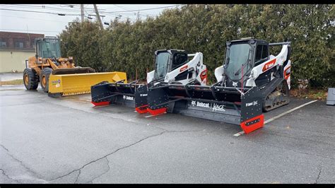 2020 Bobcat T76 With 9 Kage Plow Youtube