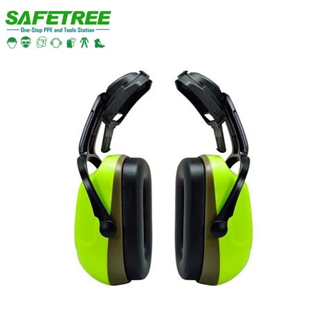 Safetree Ce En 352 Foldable Earmuff For Helmet Protective Safety 31db Ear Muff Ppe Safety