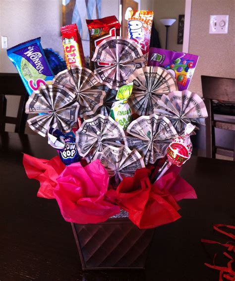 Homewares and practical advice), looking to give a lasting. Money/candy bouquet... I made this for my niece as a gift ...