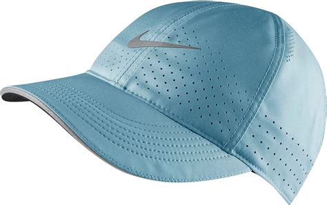 Nike Dri Fit Aerobill Featherlight Perforated Running Cap Blue At