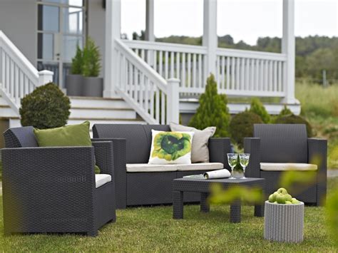 Non comprare nessun divanetto 2 posti finché non lo leggi! Set Salotto ELISA da giardino Resina Polirattan Keter ...