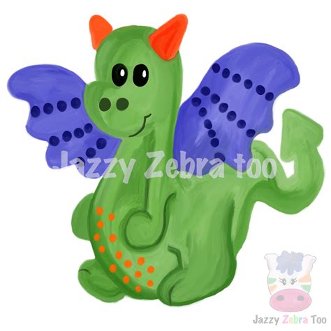 Baby Dragon Watercolor Design Sublimation Transfer Ready To Press