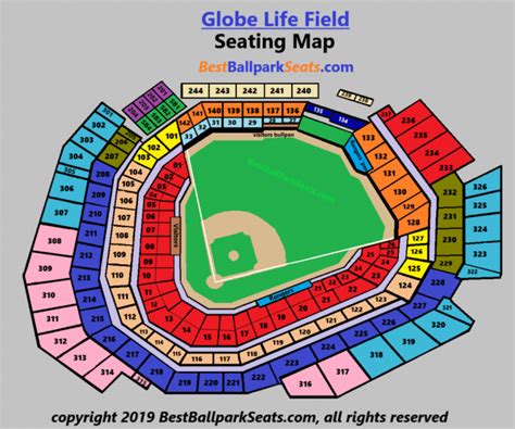 Texas Rangers Seating Chart With Seat Numbers Awesome Home