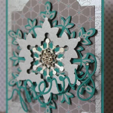 Stampin Up Festive Flurry Expression Thinlets Frosted Finishes