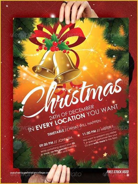 Christmas Flyer Word Template Free Of Christmas Brochure Templates Free
