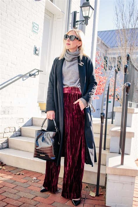 Velvet Pants For The Holidays Comfy And Chic Meagans Moda Velvet Pants Velvet Pants Outfit
