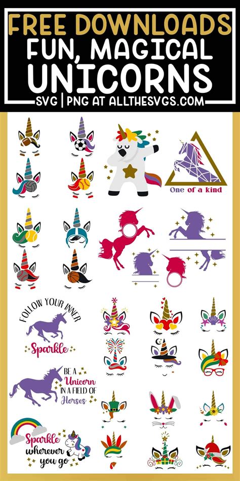 Free Unicorn Svg Files No Sign Up To Download Unicorn Svg Cricut